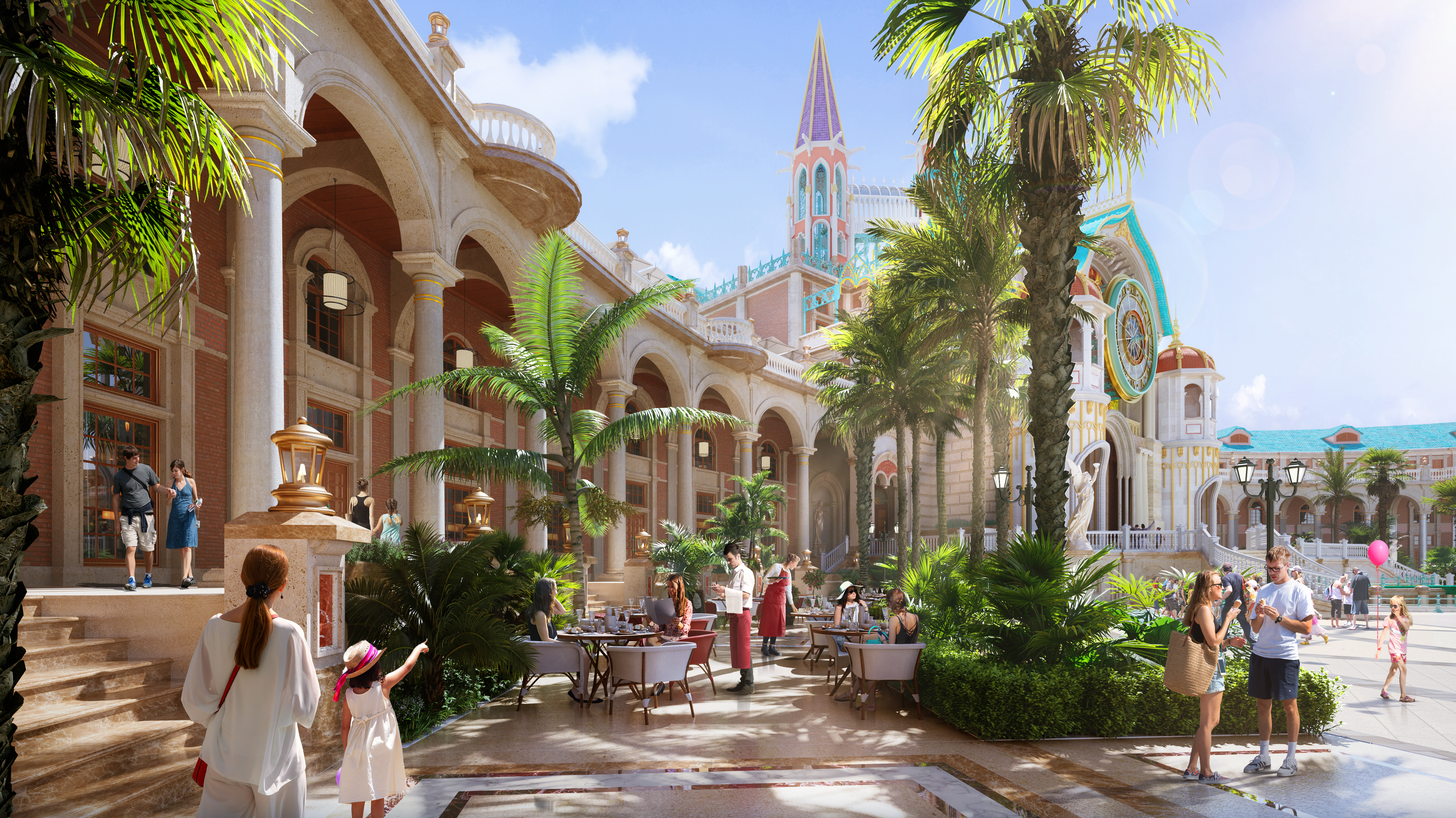 风情水街钻石广场